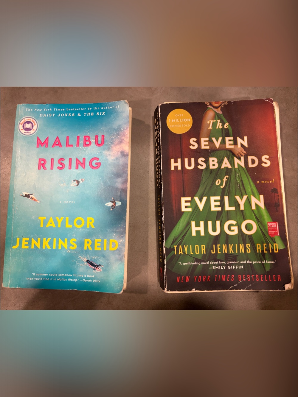 Taylor Jenkins Reid Paperback Book Bundle - Teal & Multicolor Covers